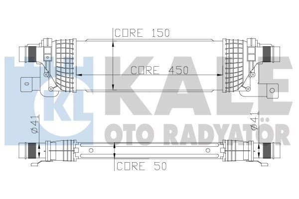 KALE OTO RADYATÖR Kompressoriõhu radiaator 346800
